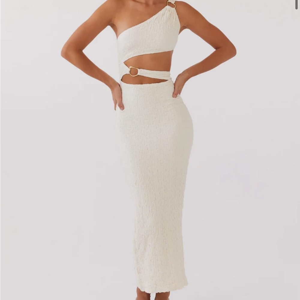 Peppermayo One-Shoulder Cutout Dress
